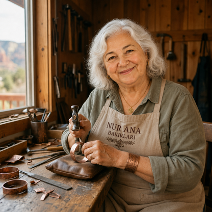 Nur Ana Şifa Saf Bakır Bileklik